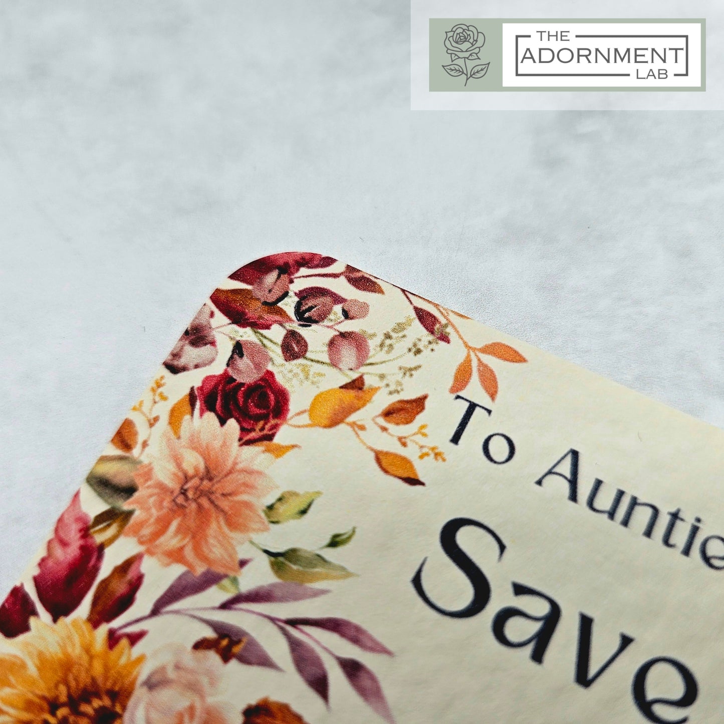 Autumn Fall Flowers Design - Save The Date