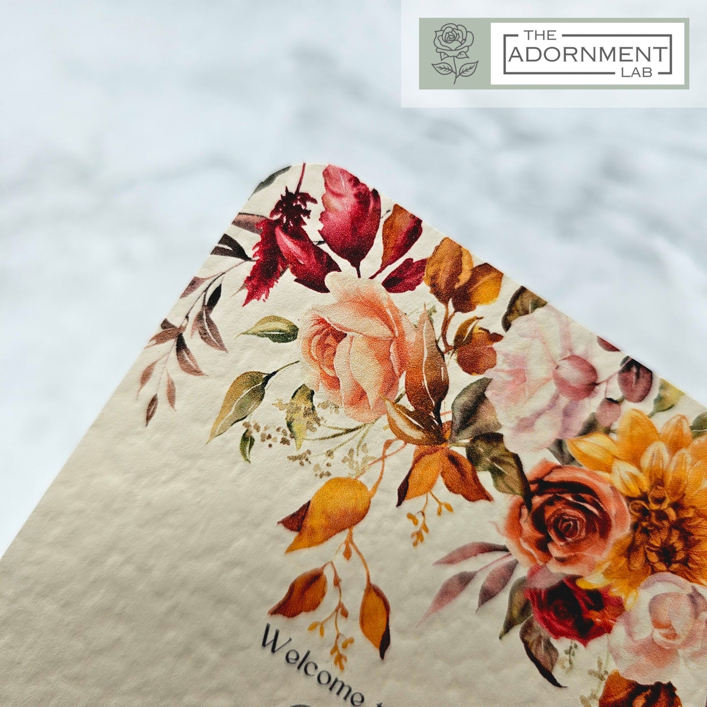 Autumn Fall Flowers Design - Order of Service