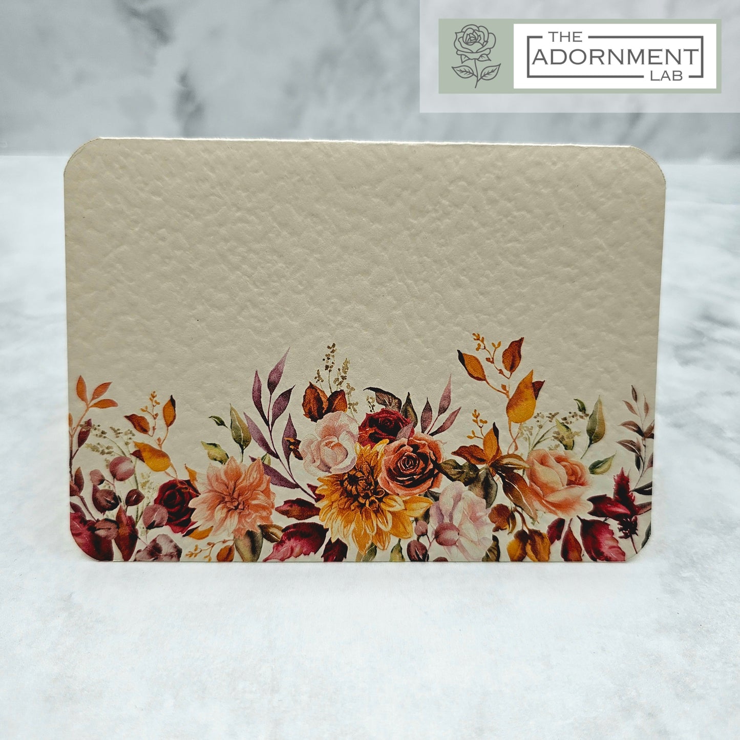 Autumn Fall Flowers Design - Reserved Seat Cards