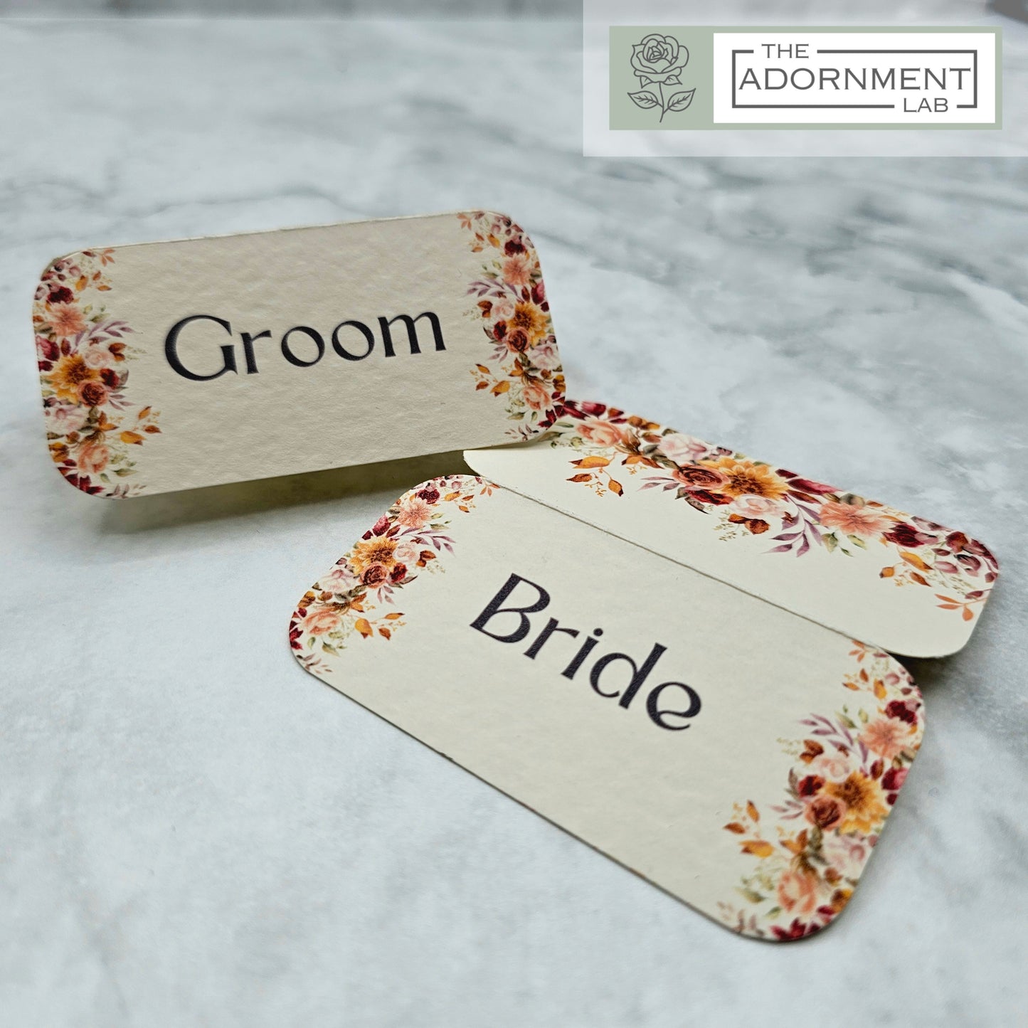 Autumn Fall Flowers Design - Place Cards