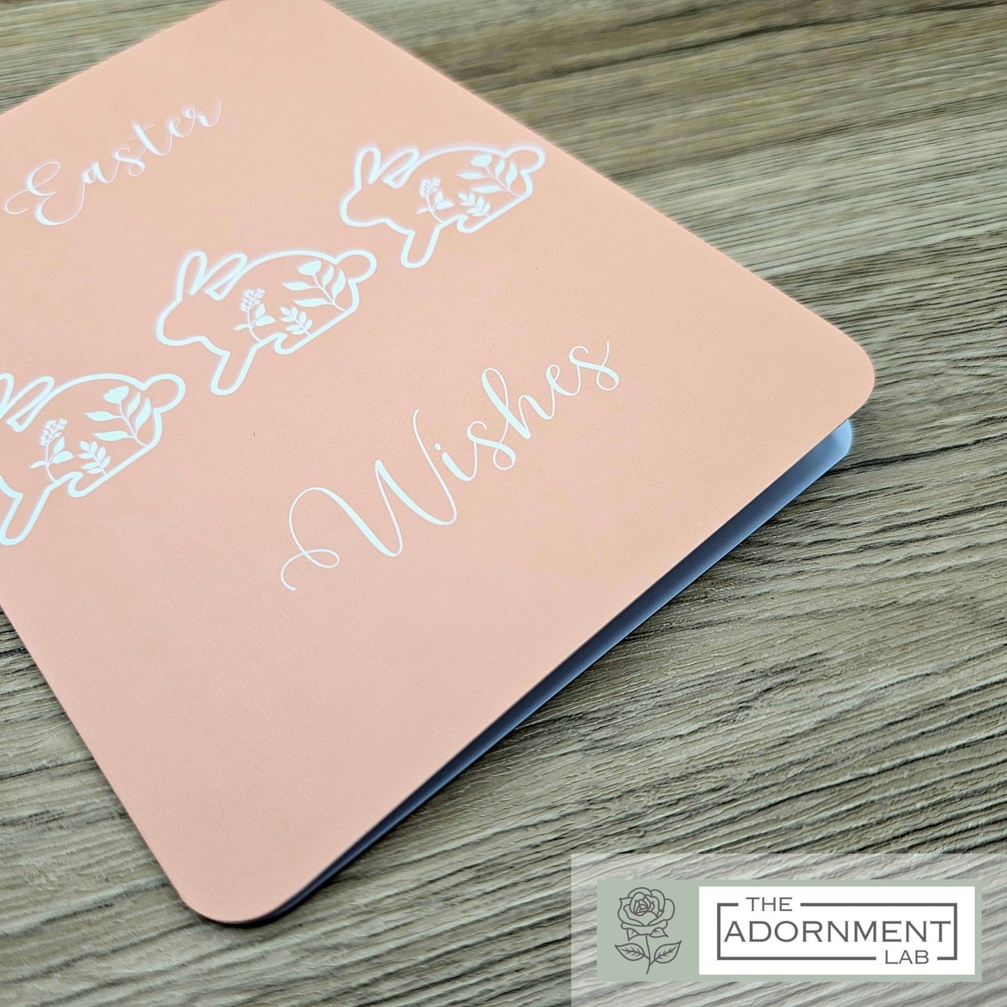 Bunny Bloom - Easter Wishes - Greetings Card - Sage (Personalised)