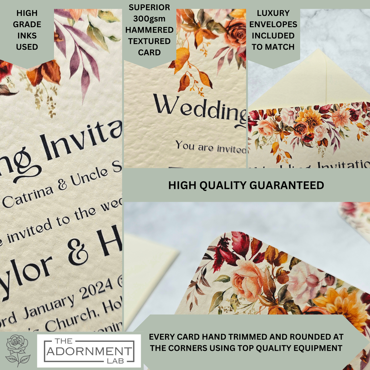 Autumn Fall Flowers Design - Invitations