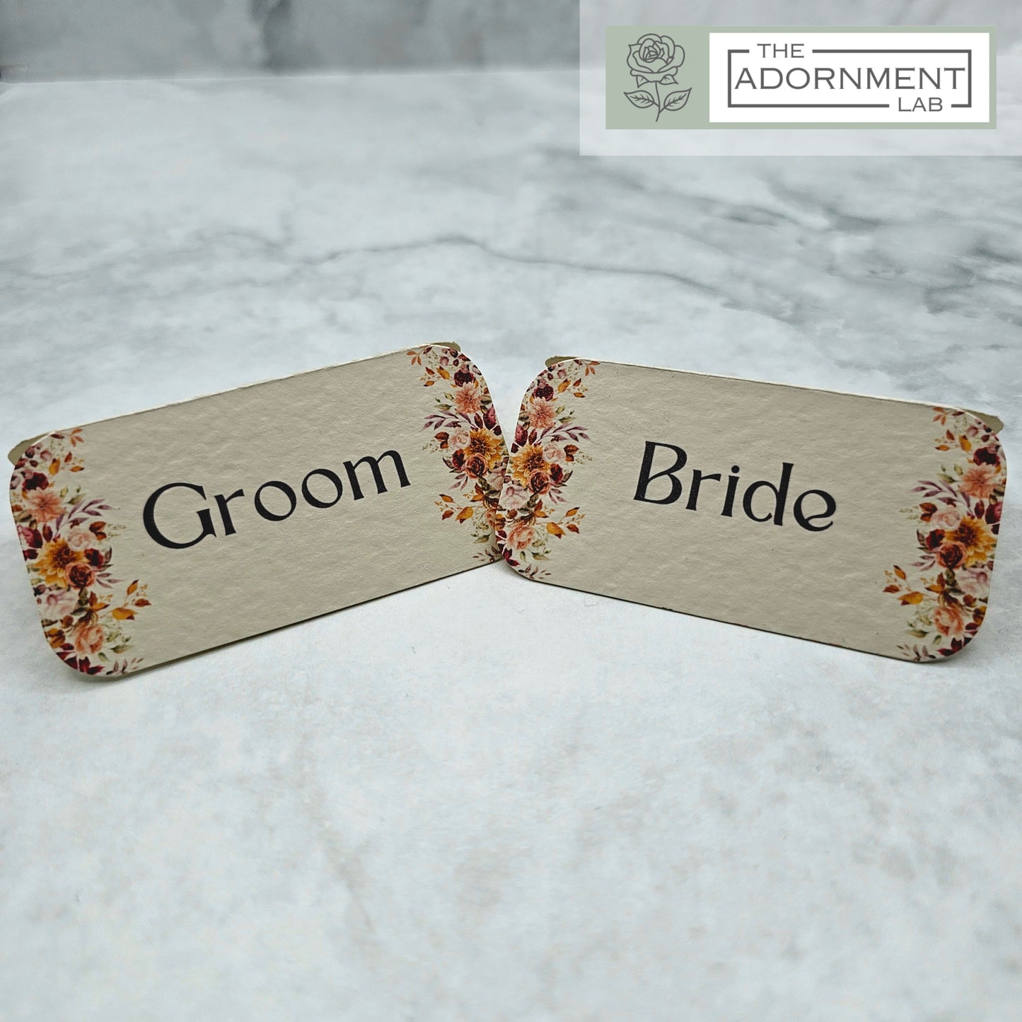 Autumn Fall Flowers Design - Place Cards