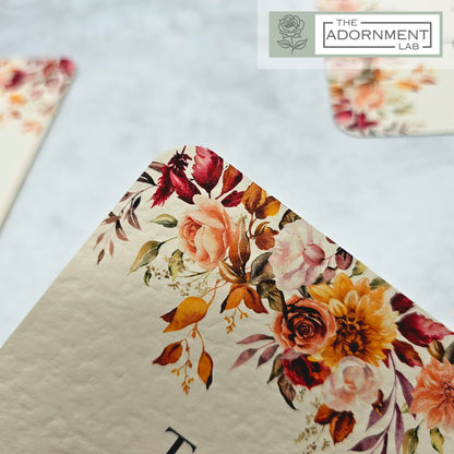 Autumn Fall Flowers Design - Table Name Cards