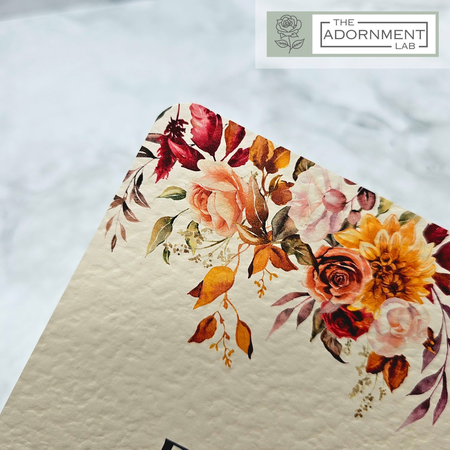 Autumn Fall Flowers Design - Table Number Cards