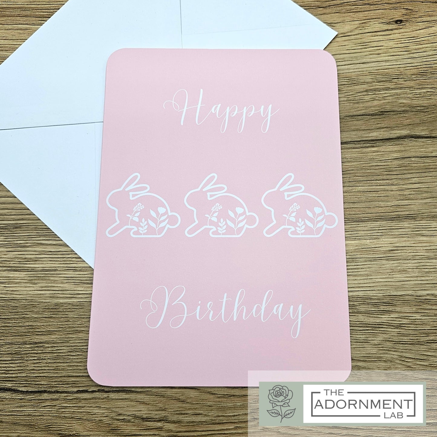 Bunny Bloom - Happy Birthday - Greetings Cards - Sage
