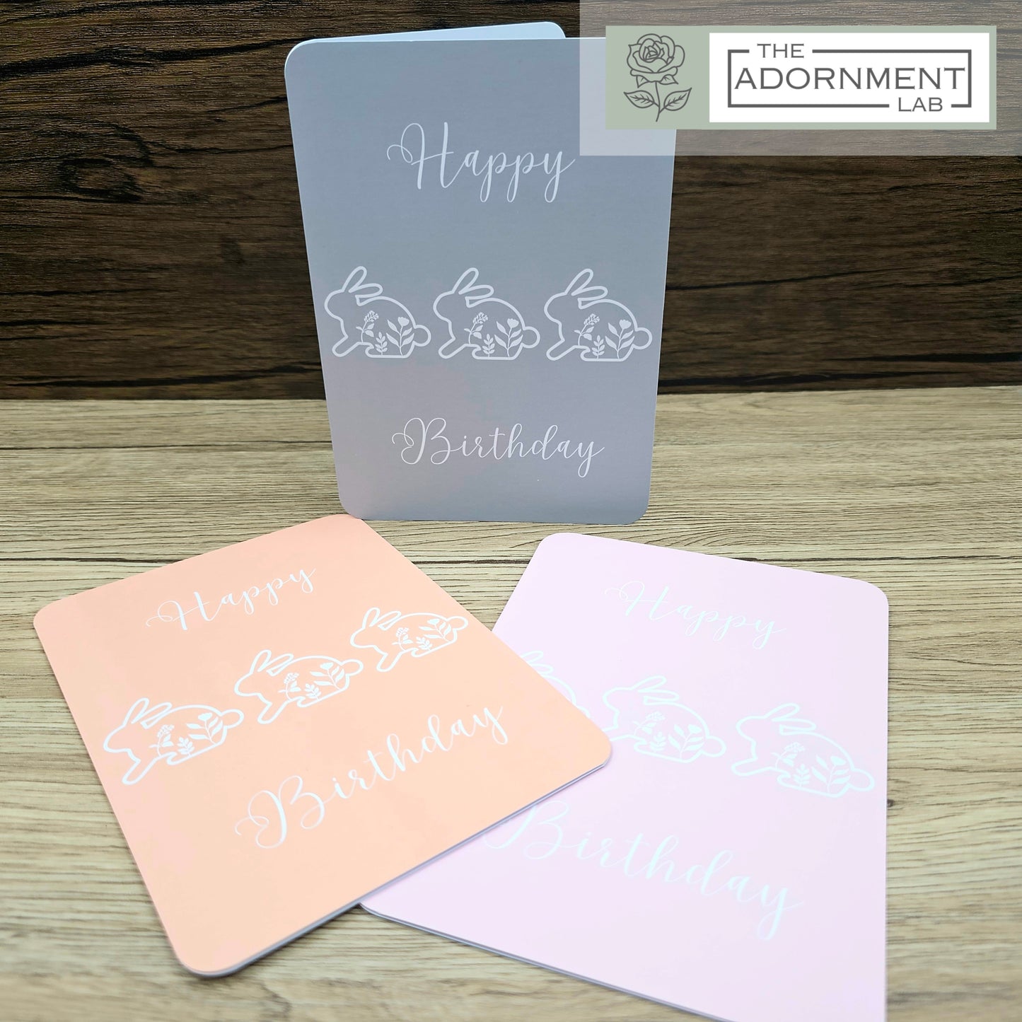 Bunny Bloom - Happy Birthday - Greetings Cards - Sage