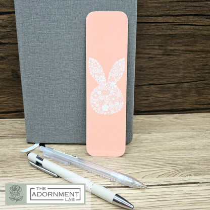 Bunny Bloom - Flat Printed Bookmarks - Pink