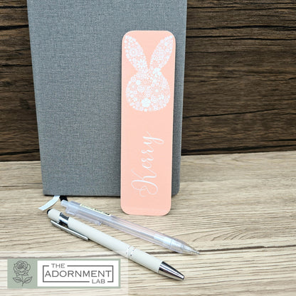 Bunny Bloom - Flat Printed Bookmarks - Pink