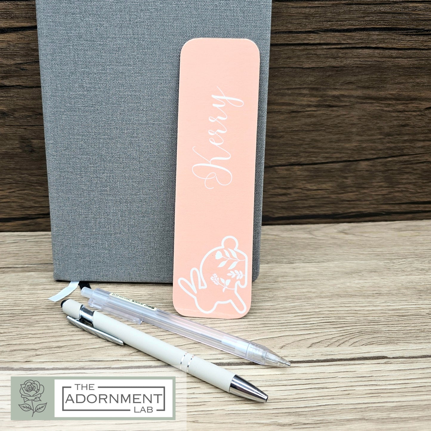 Bunny Bloom - Flat Printed Bookmarks - Pink