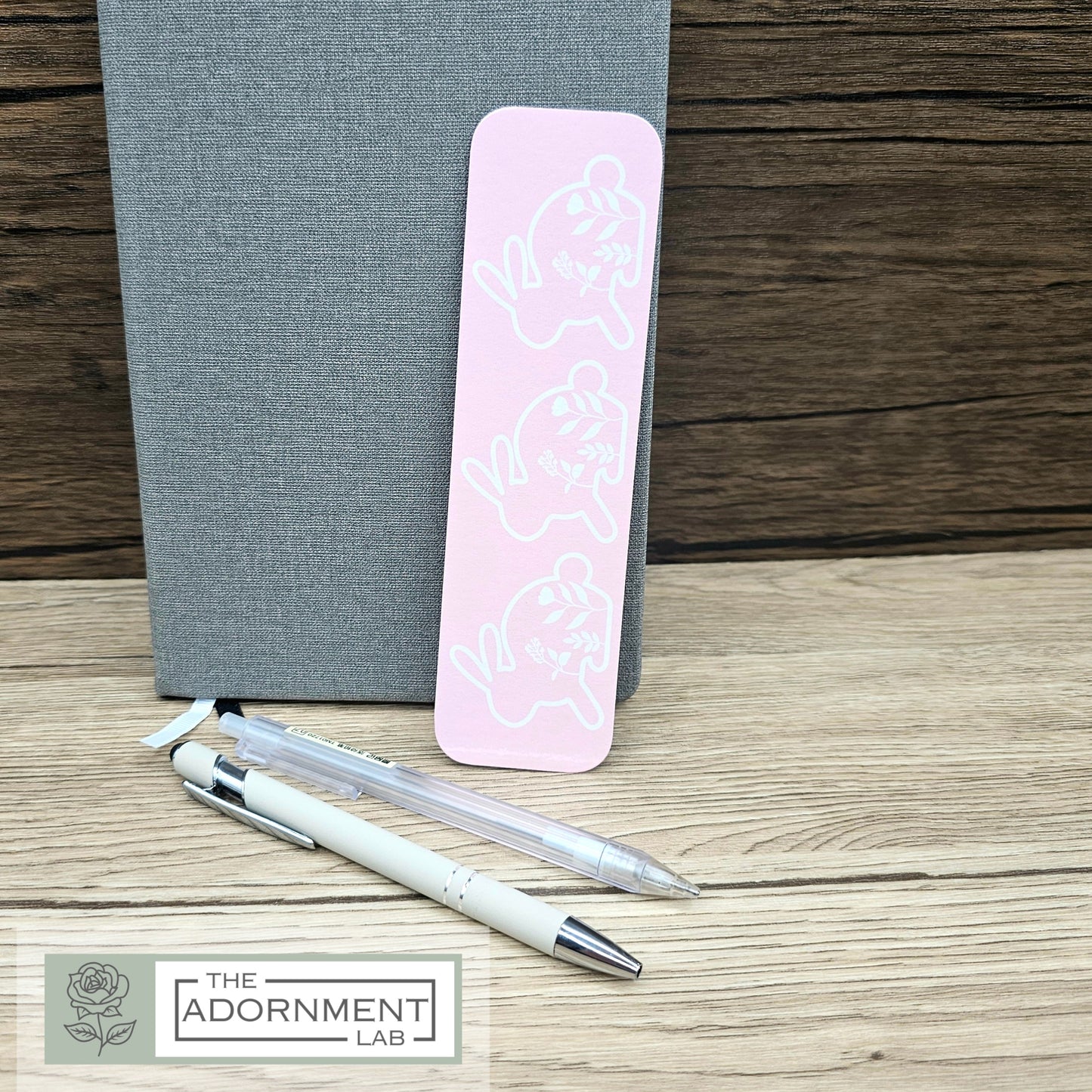 Bunny Bloom - Flat Printed Bookmarks - Pink
