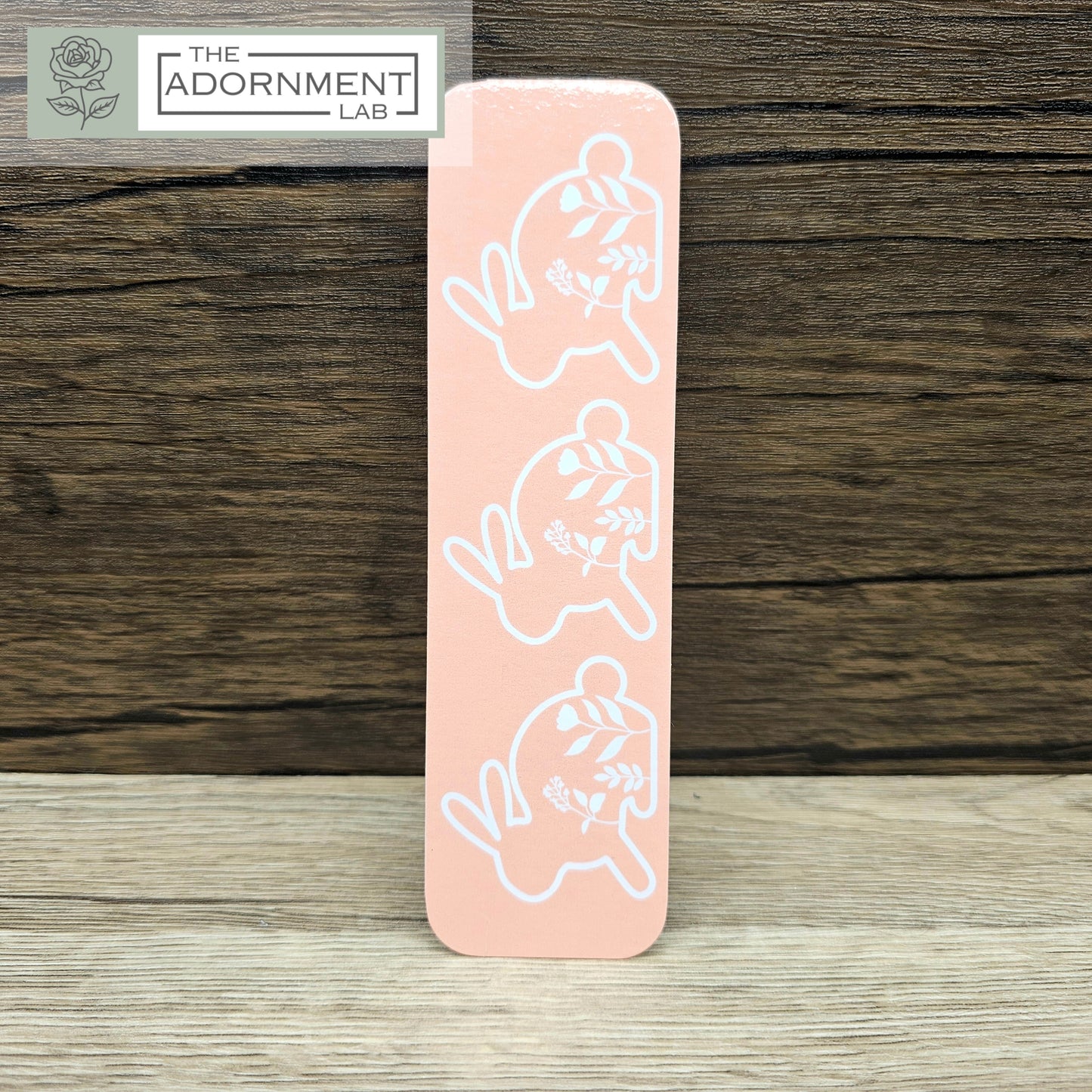 Bunny Bloom - Flat Printed Bookmarks - Pink
