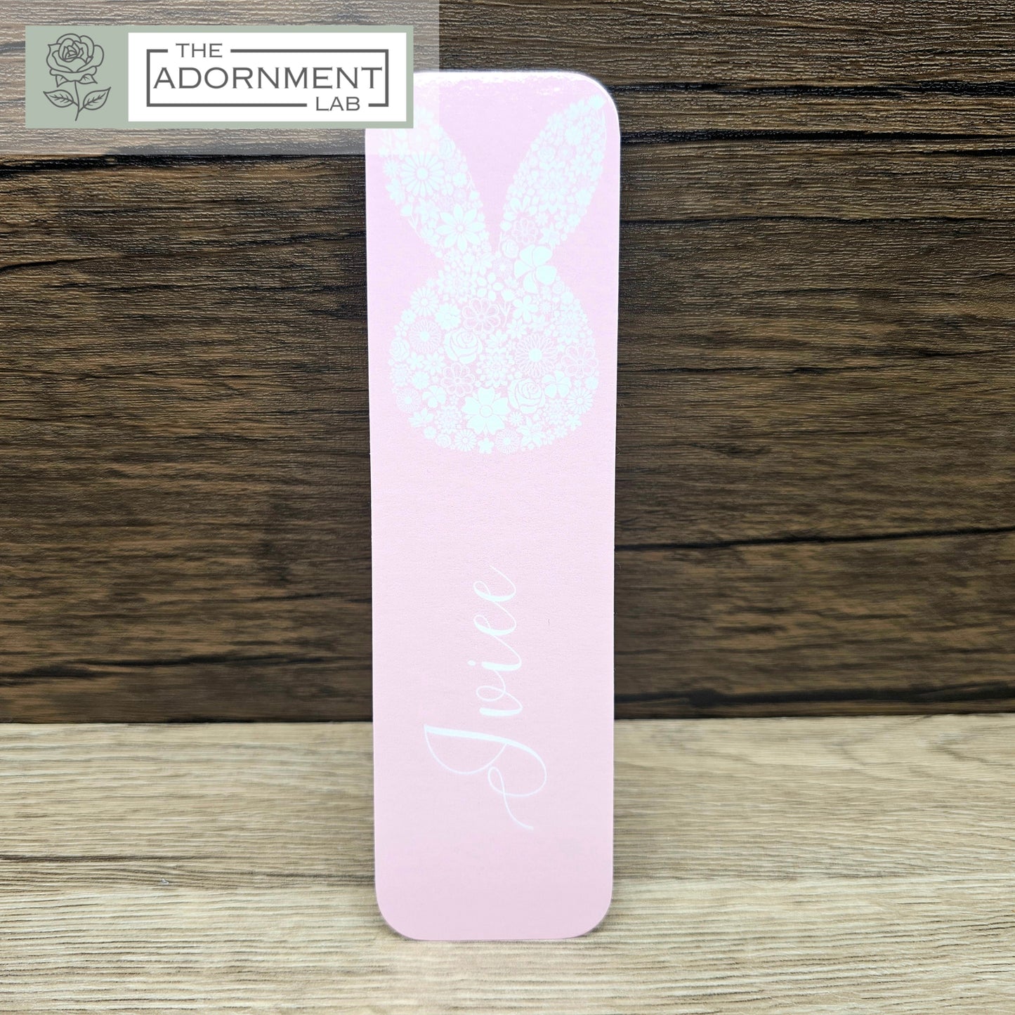 Bunny Bloom - Flat Printed Bookmarks - Pink