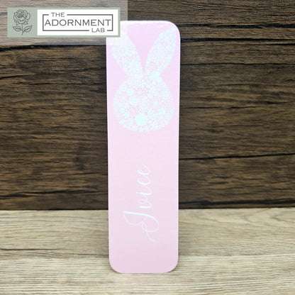 Bunny Bloom - Flat Printed Bookmarks - Pink
