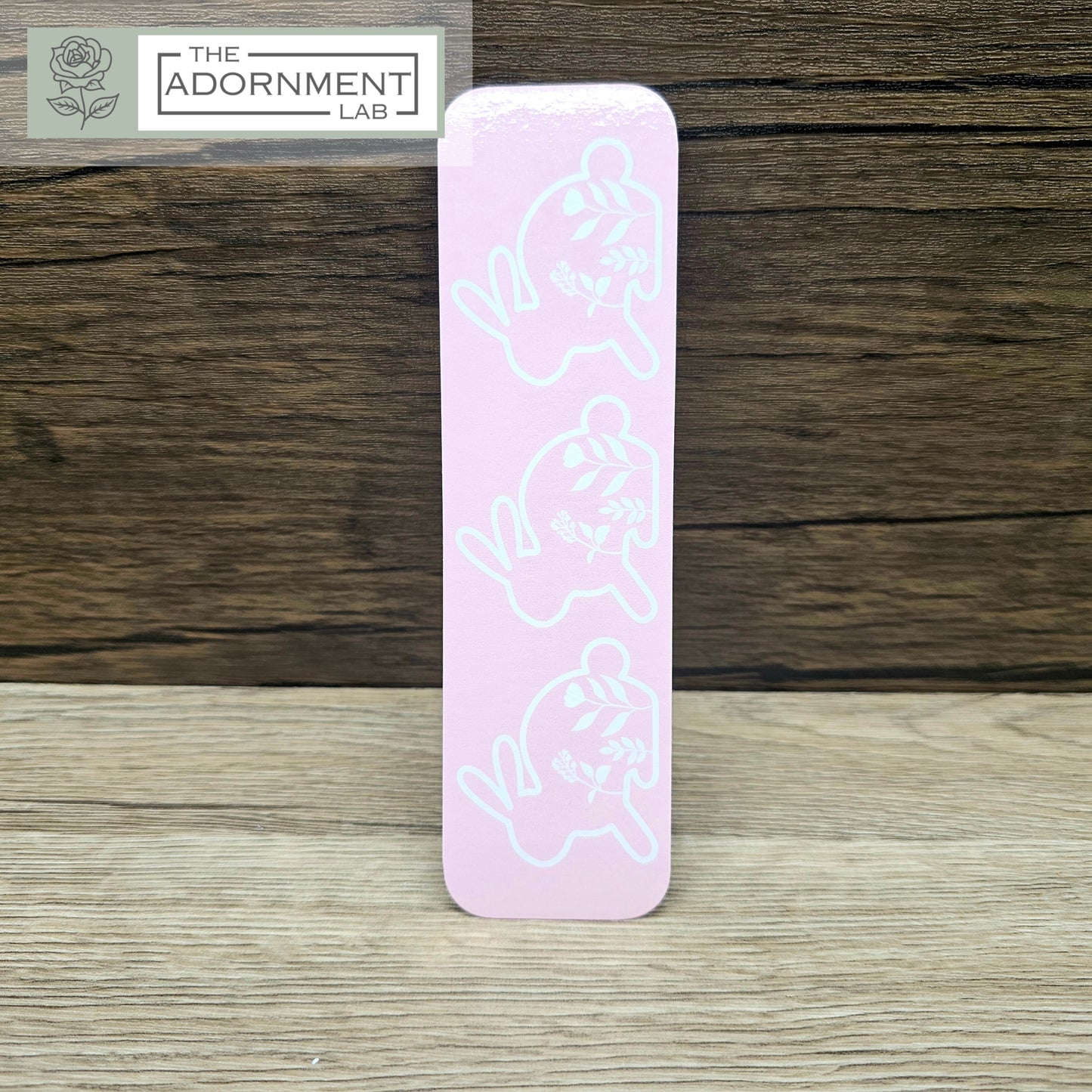 Bunny Bloom - Flat Printed Bookmarks - Pink