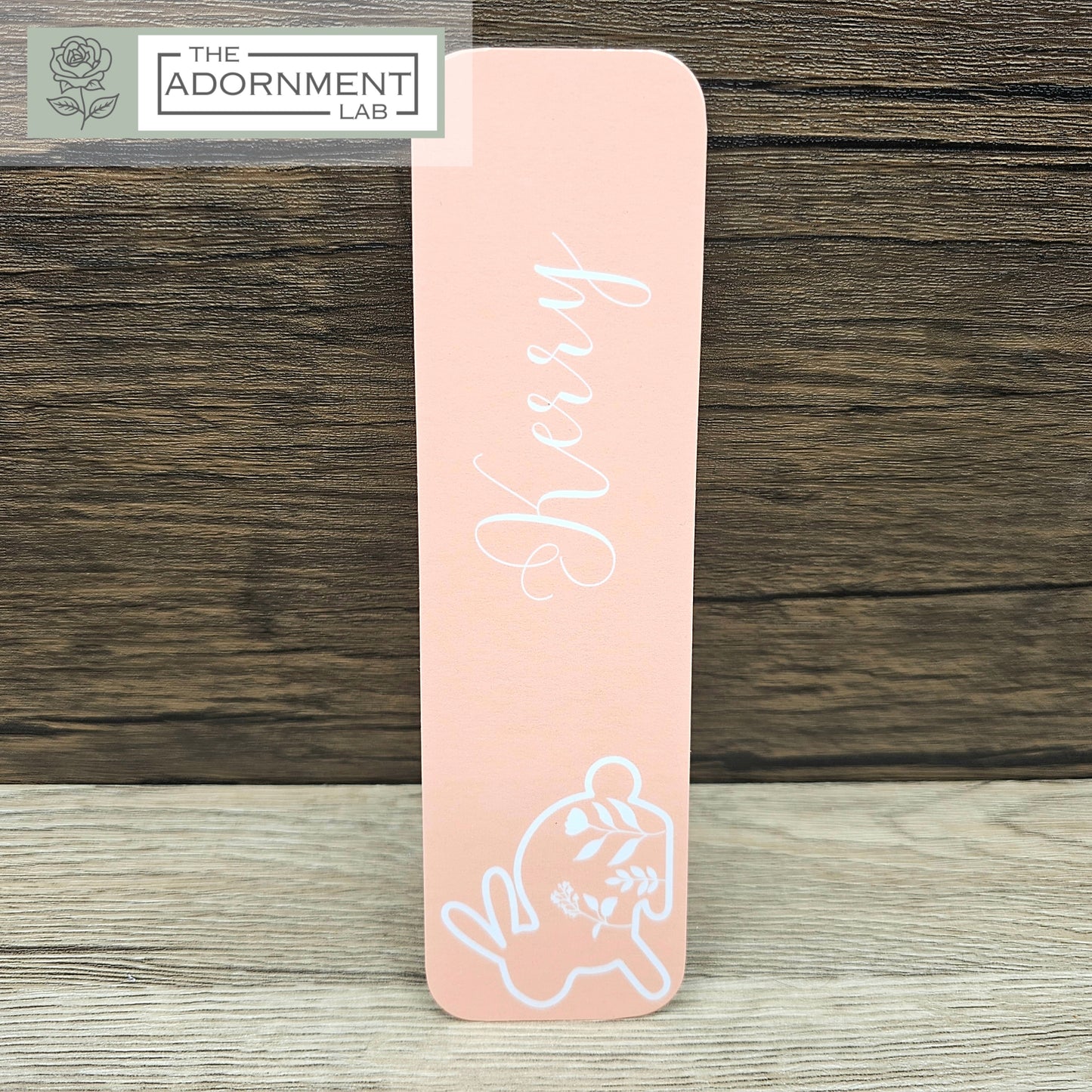 Bunny Bloom - Flat Printed Bookmarks - Pink
