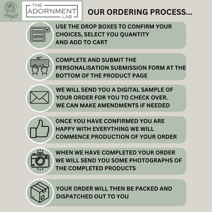 Autumn Fall Flowers - Slim Menu Place Card